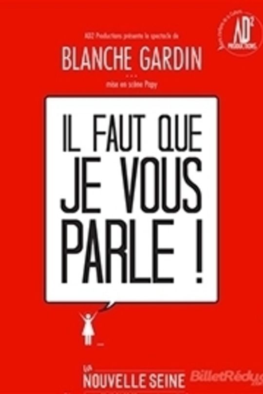Blanche Gardin Il faut que je vous parle Humour Weclap